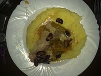 Pangasius po mexicku, bramborova kase